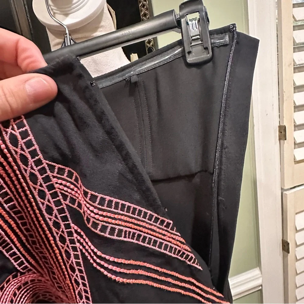 Free People Radiating Angles Black Strapless Dress Size 4